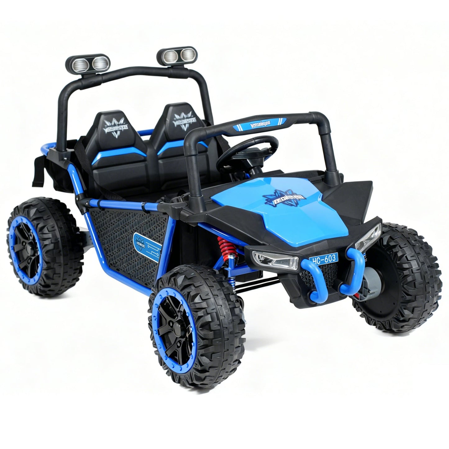 Weeonekids 24V two-seat kids electric ride-on truck in blue